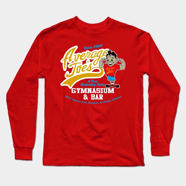 Average Joe's Gymnasium and Bar Long Sleeve T-Shirt by Alema Art